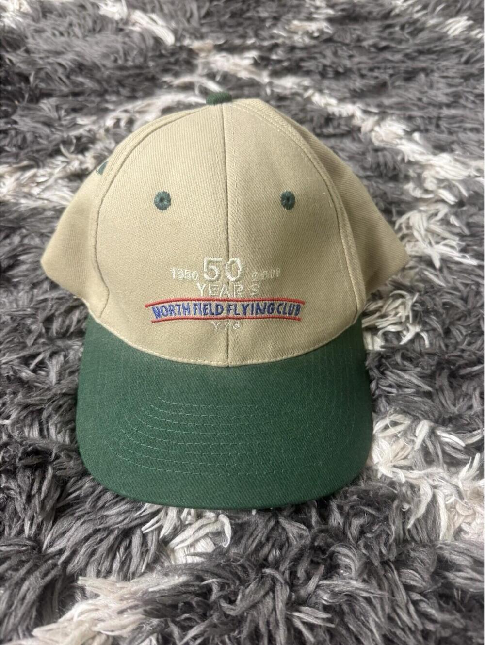 Vintage North Field Flying Club Hat 50 Years 1950-2000 Aviation Cap MN KC Caps